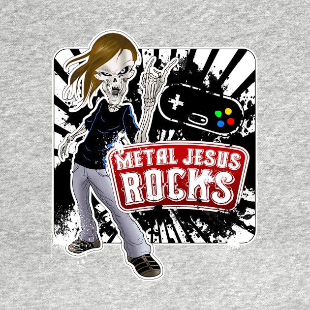 Metal Jesus Skeleton ROCKS by MetalJesusRocks